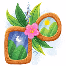 Wall art illustration icon