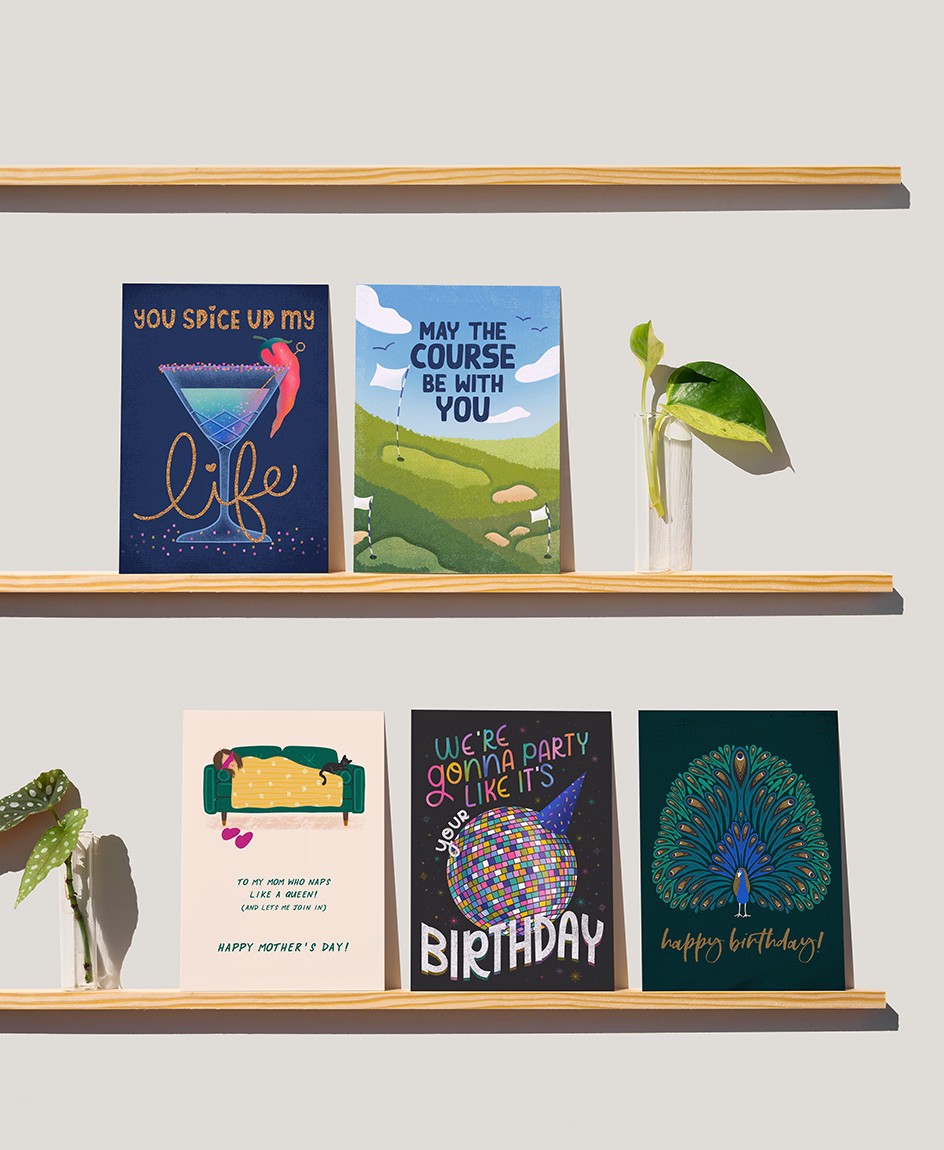 Greeting card illustration collaboration with Sellers Publishing by Tawn Moore